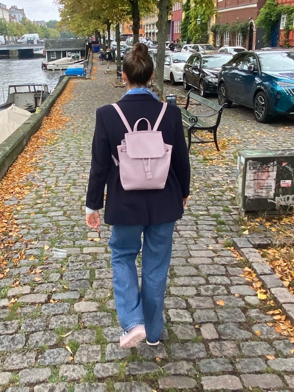 Matt & Nat Pale Pink Vegan Leather Backpack